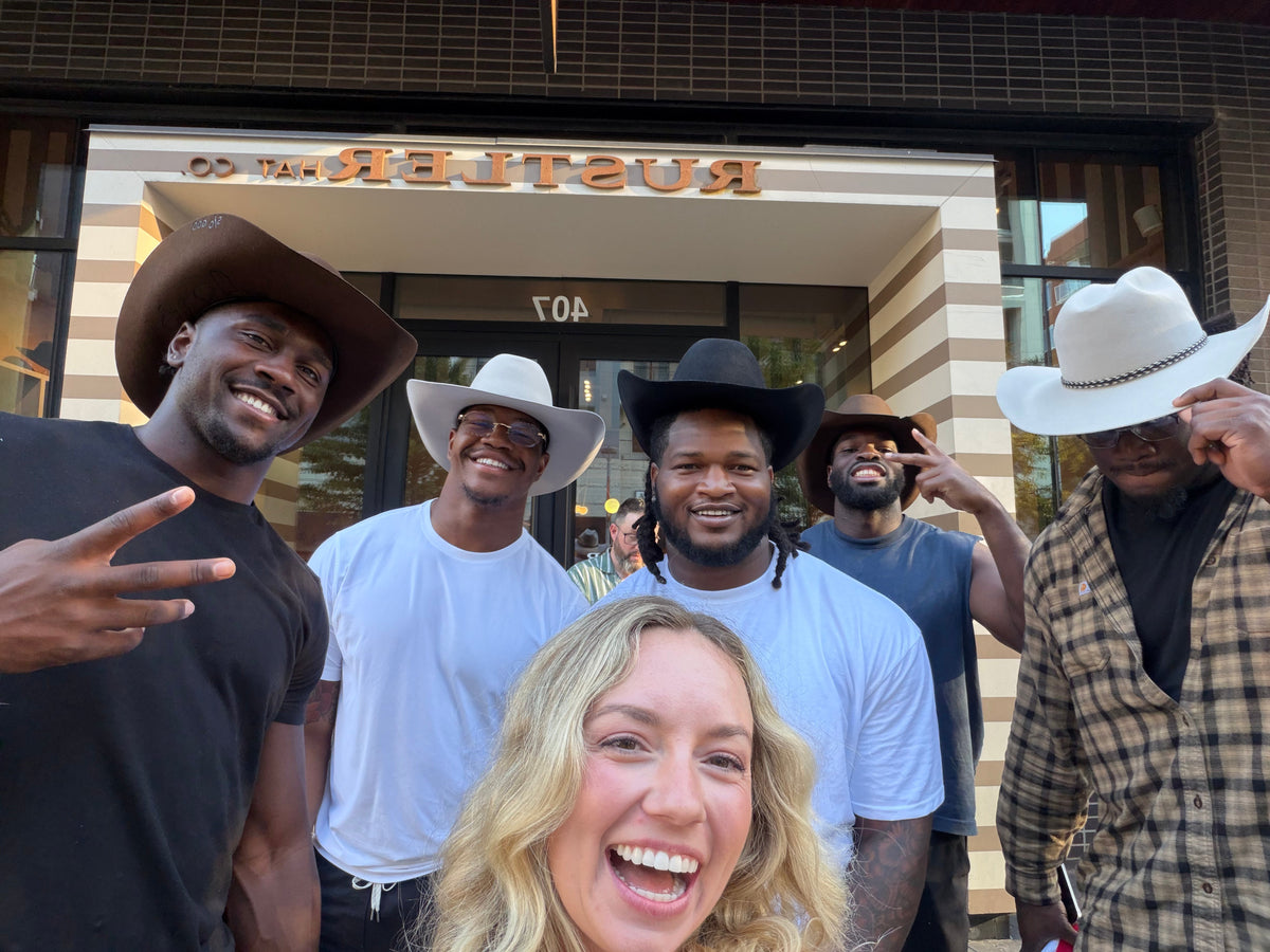 Philadelphia Eagles Players Visit Rustler Hat Co.