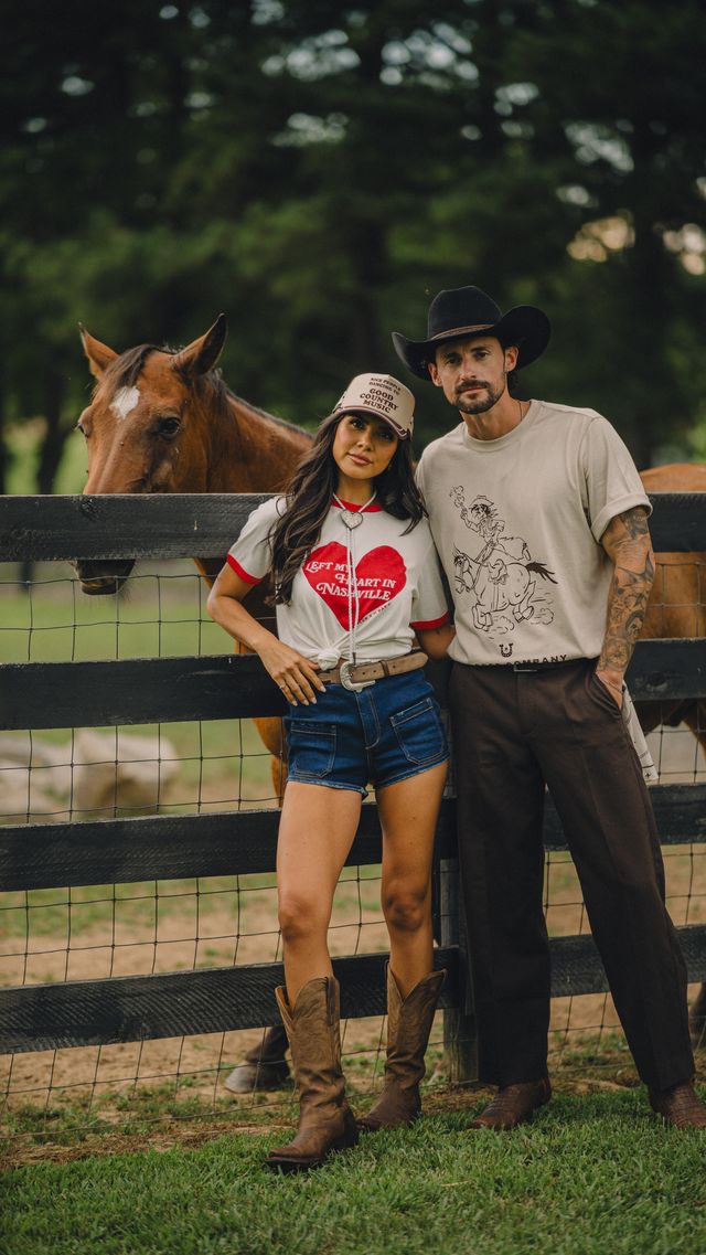Cowboy In Good Company Men's Tee Rustler Hat Co. X H Bar C