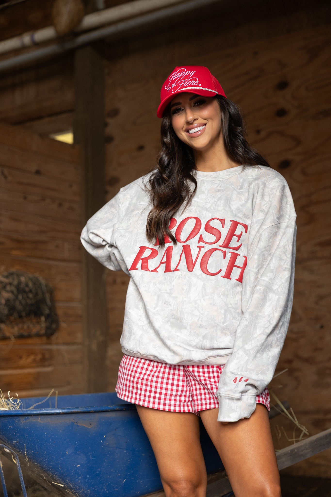 Rose Ranch Camo Crewneck