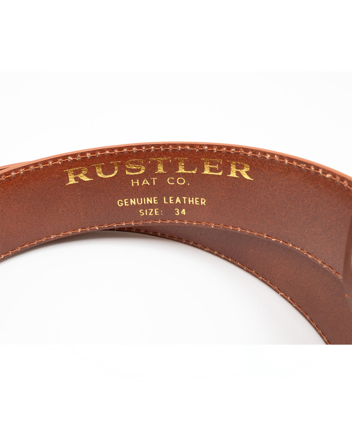 Men's Plain Chesnut Leather Belt