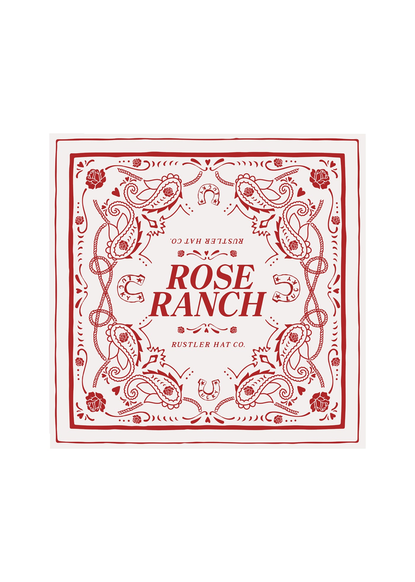 Rose Ranch Silk Bandana