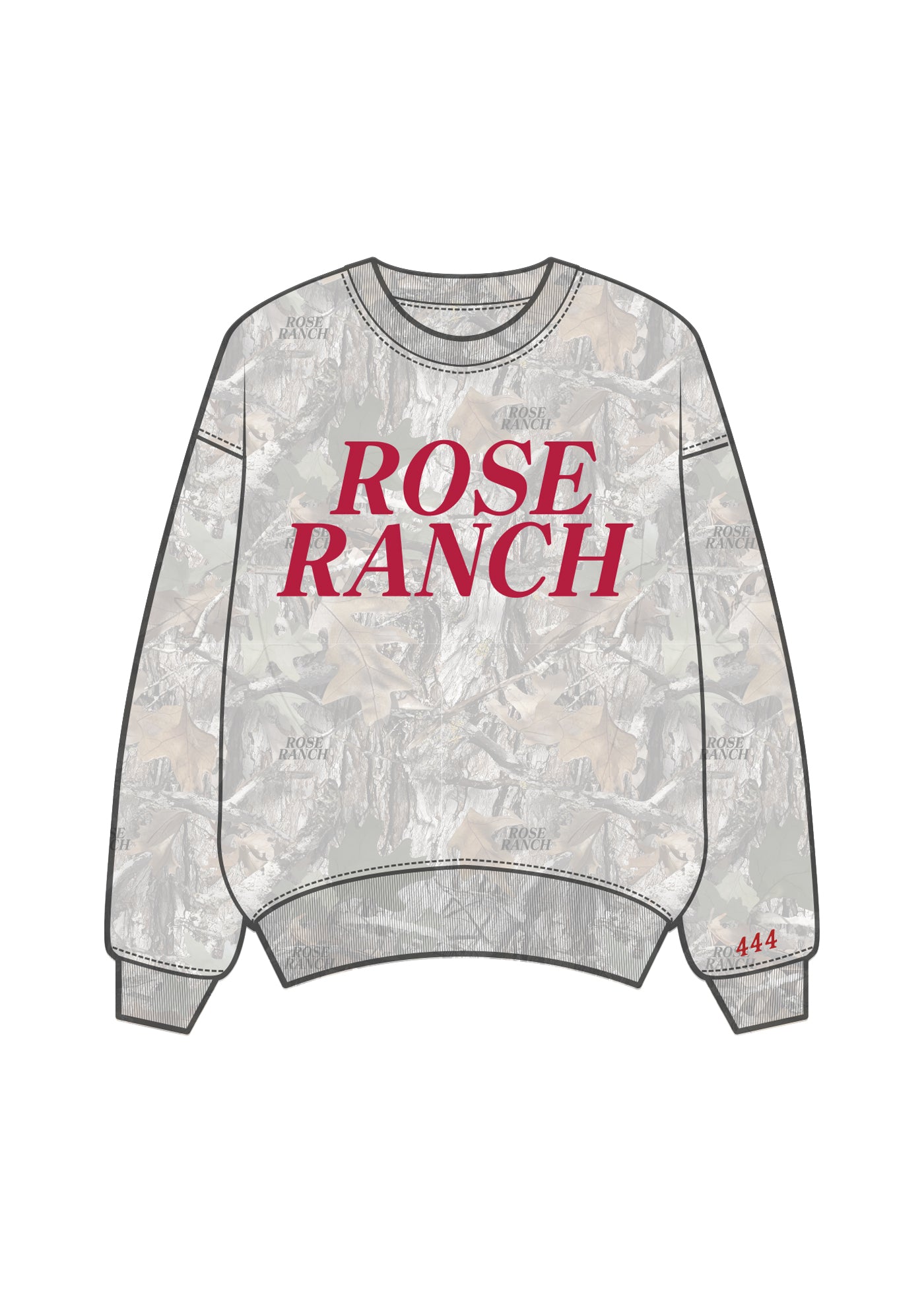 Rose Ranch Camo Crewneck