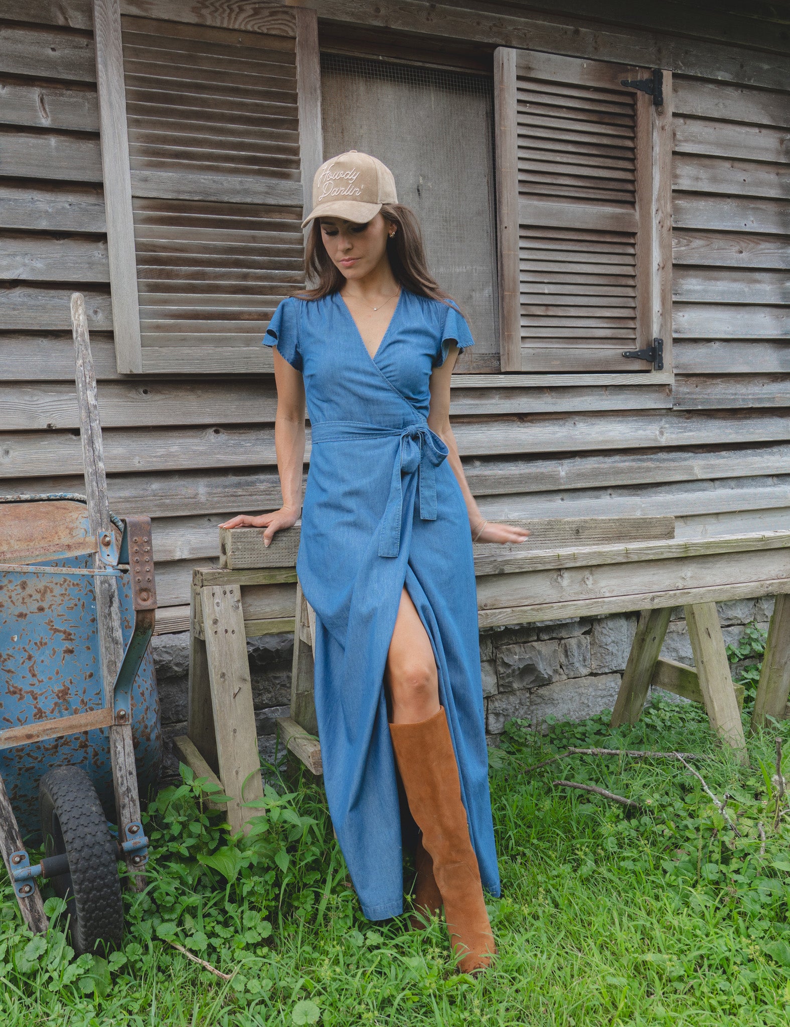 Suede Howdy Darlin’ Hat Rustler Hat Co. X Draper James