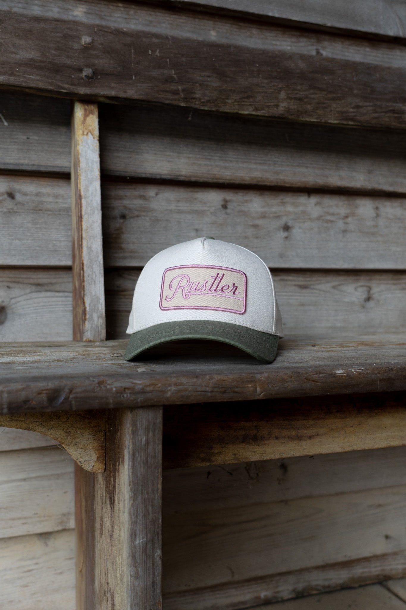 Pink Rustler Patch Hat