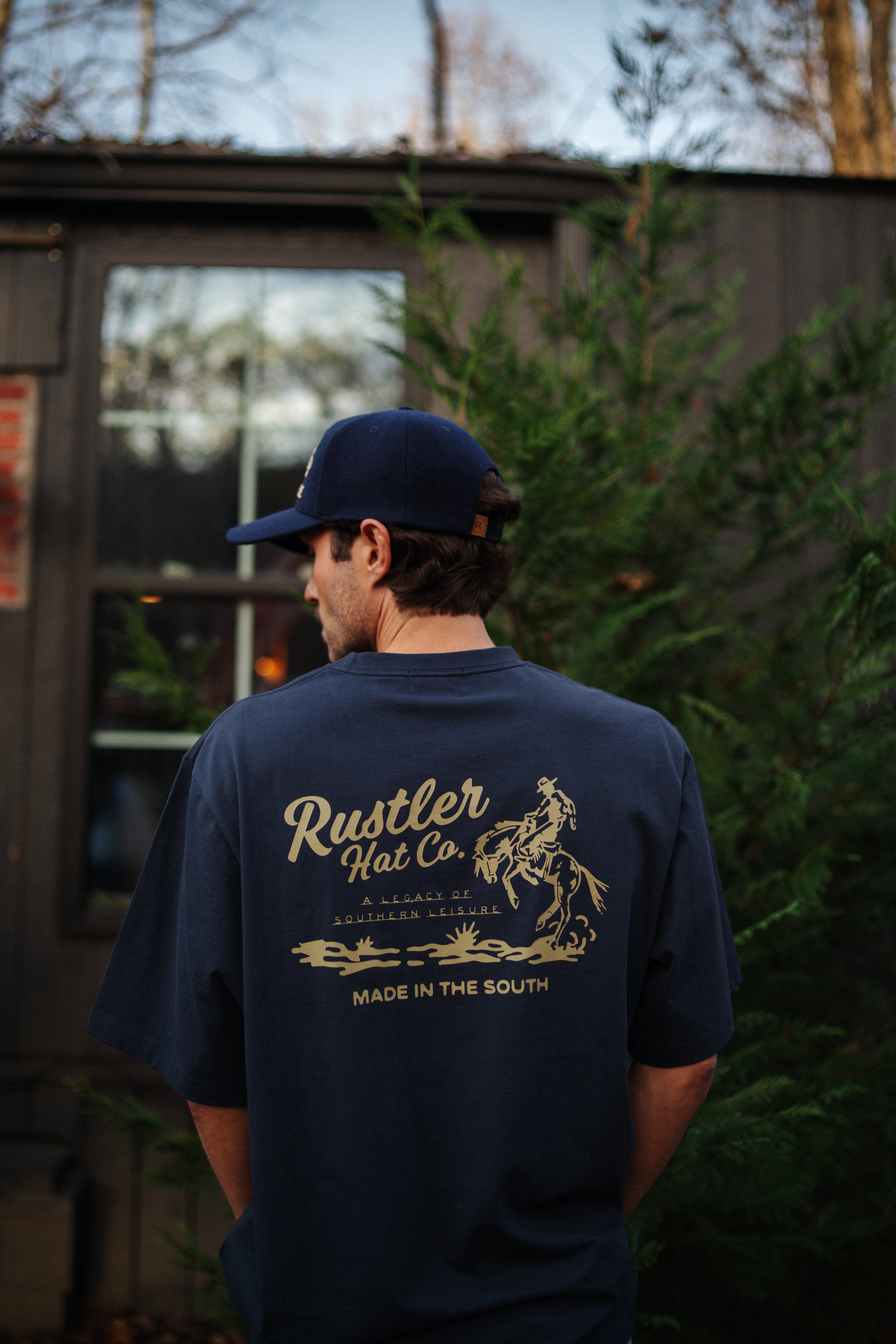 Navy Rustler Rodeo Tee