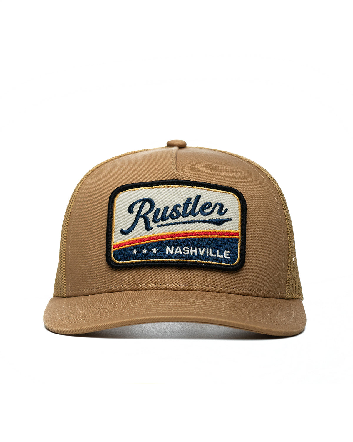 Brown Rustler Patch Trucker Hat