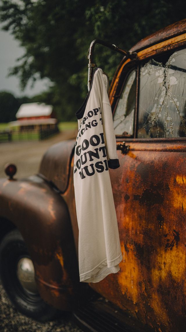 Good People Black Ringer Tee Rustler Hat Co. X H Bar C