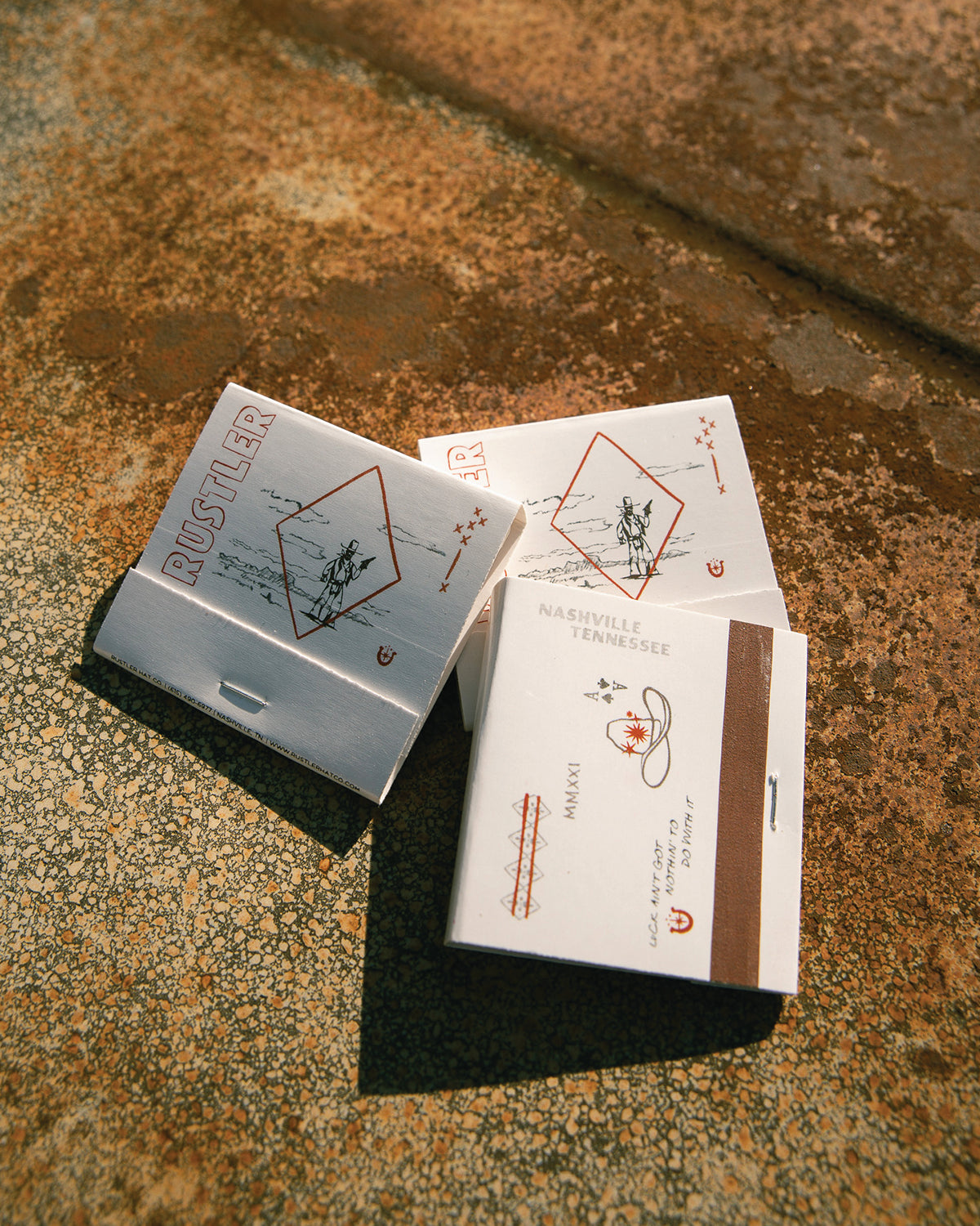 Rustler Brand Match Box