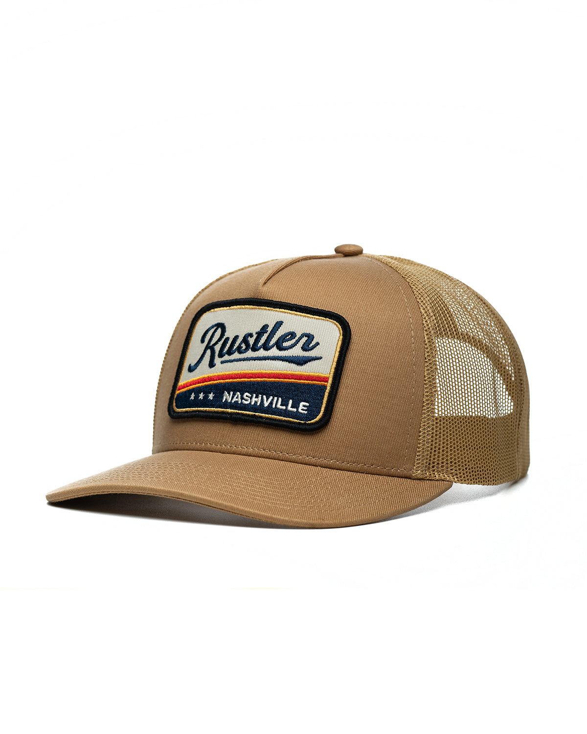 Wendell Smith’s Liquors ? Nashville Est 1946 Patch Trucker ? Hat Category 10 Nashville Genuine Leather Patch Trucker Hat  main image 4