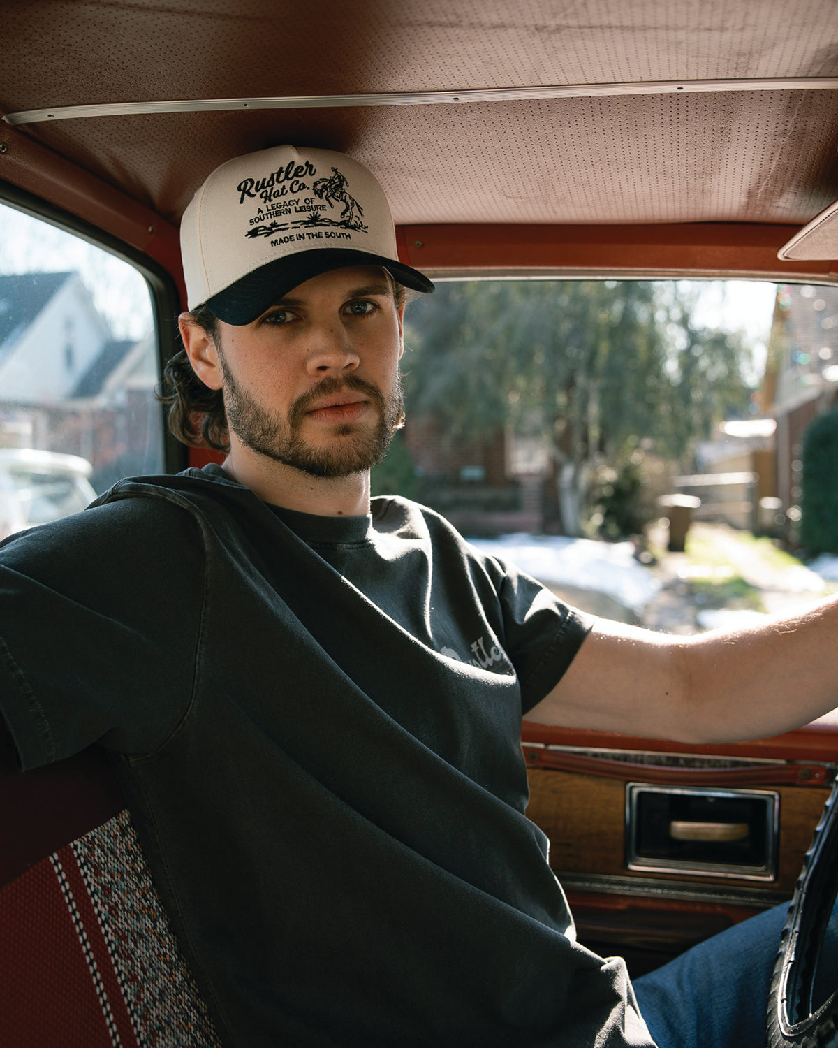 White Rustler Rodeo Trucker