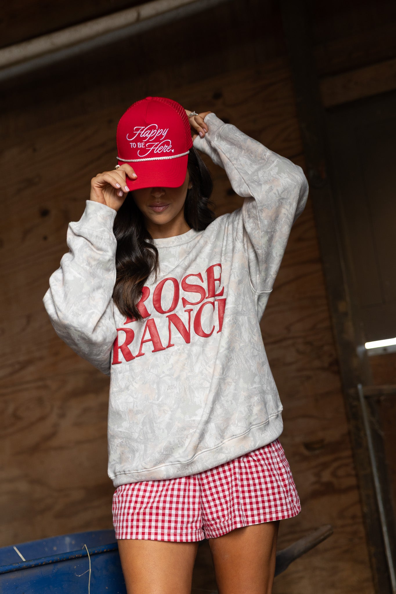 Rose Ranch Camo Crewneck