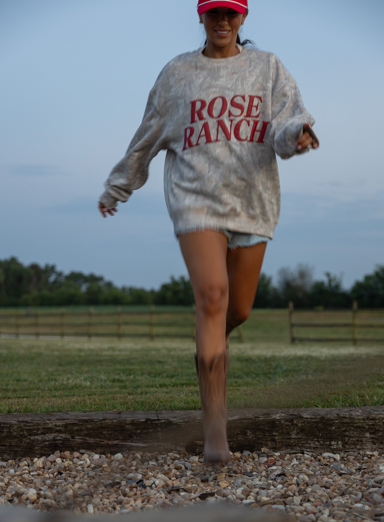 Rose Ranch Camo Crewneck