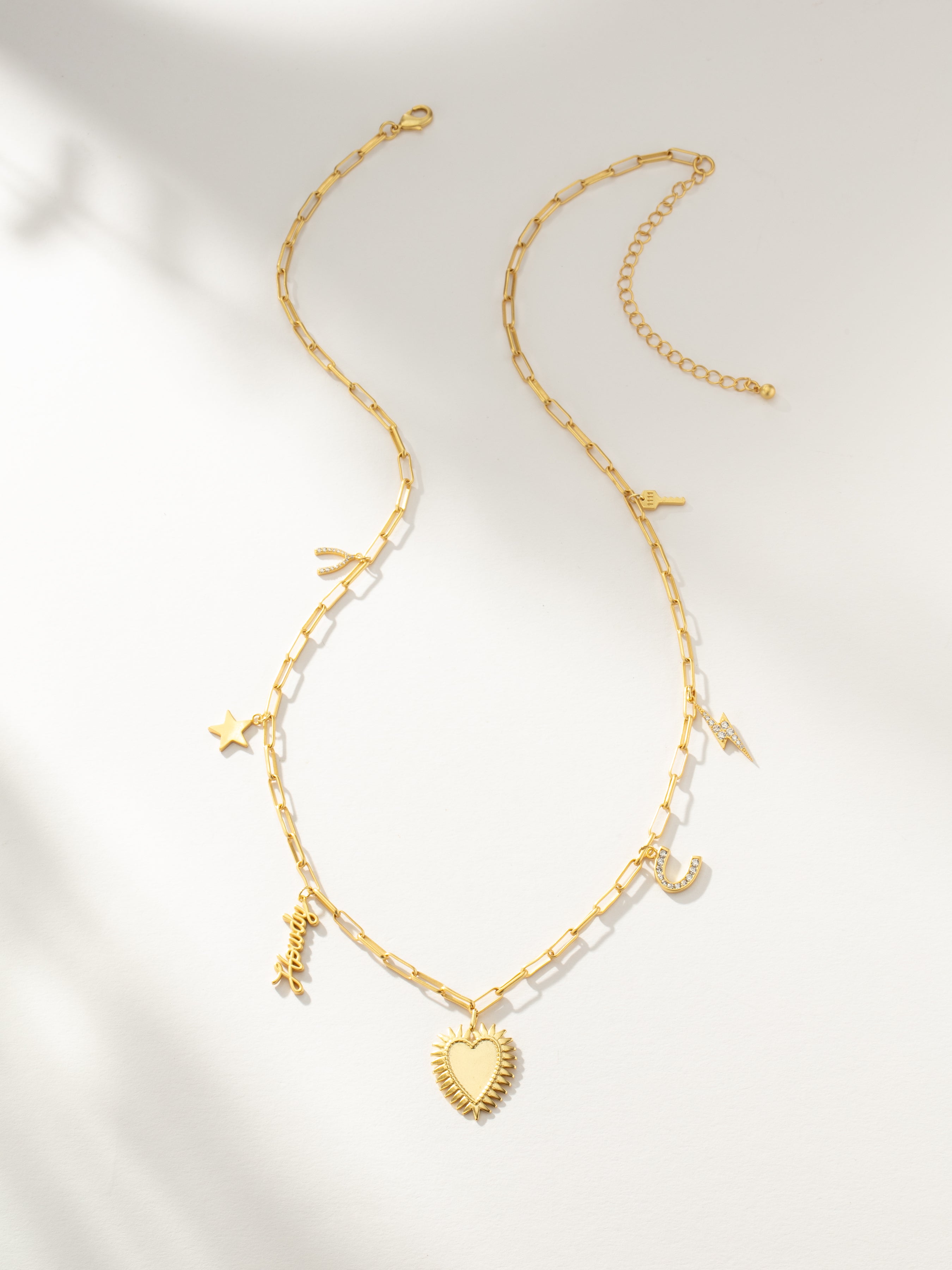 Gold Charm Necklace / Hat Band