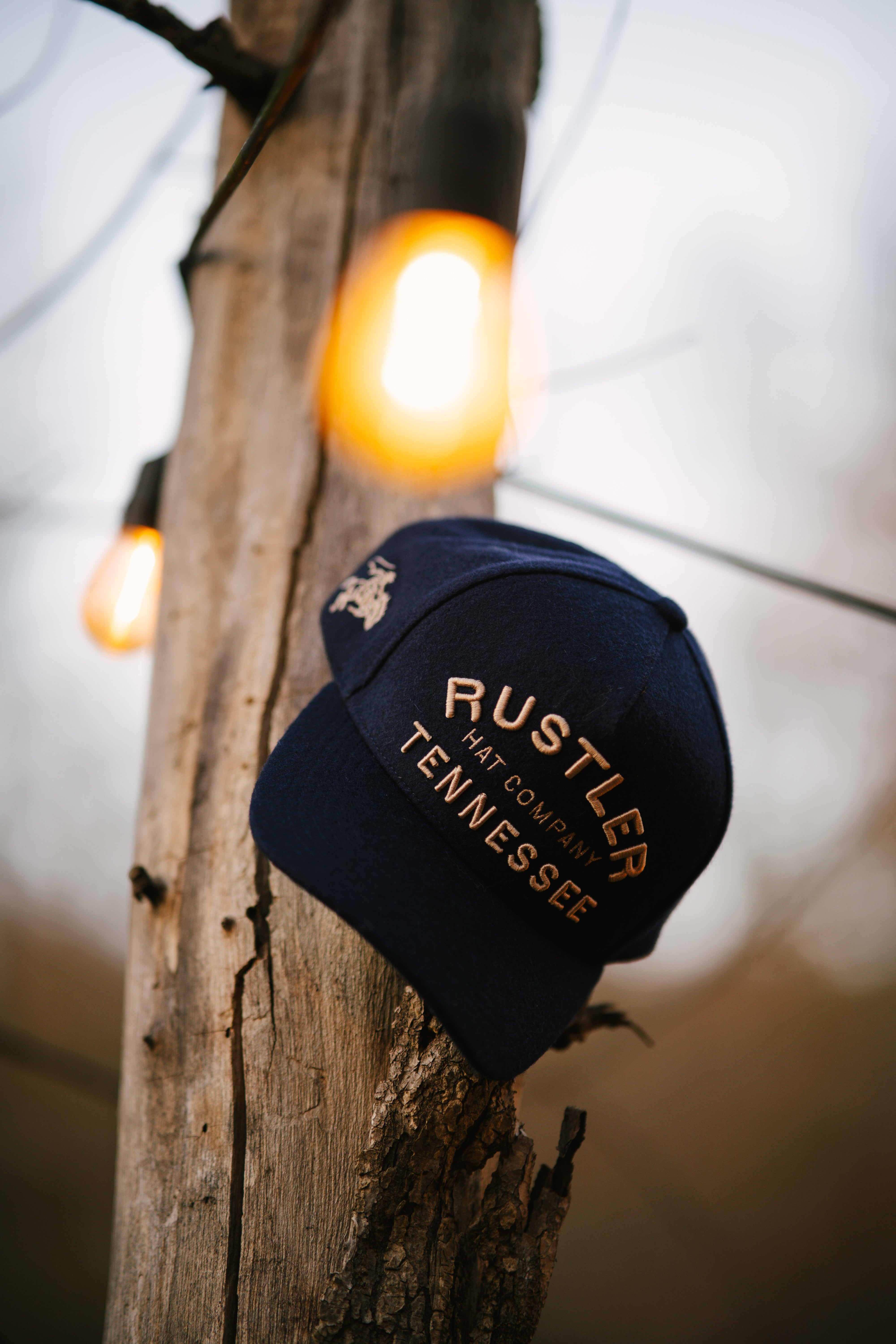 Navy Wool Rustler Trucker Hat