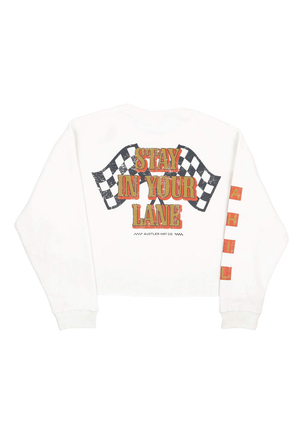 Stay In Your Lane Cropped Crew