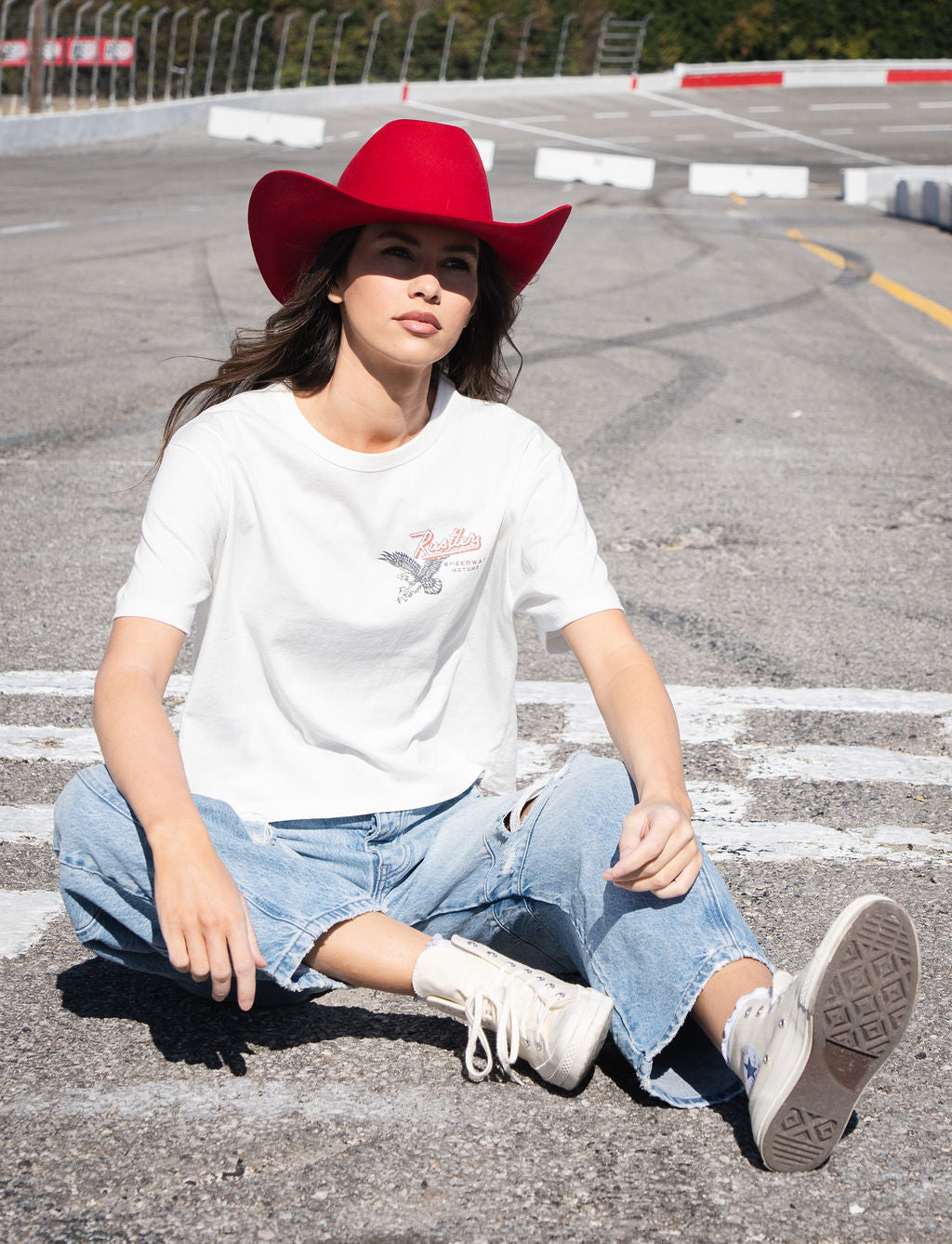 Stay In Your Lane Cropped Tee