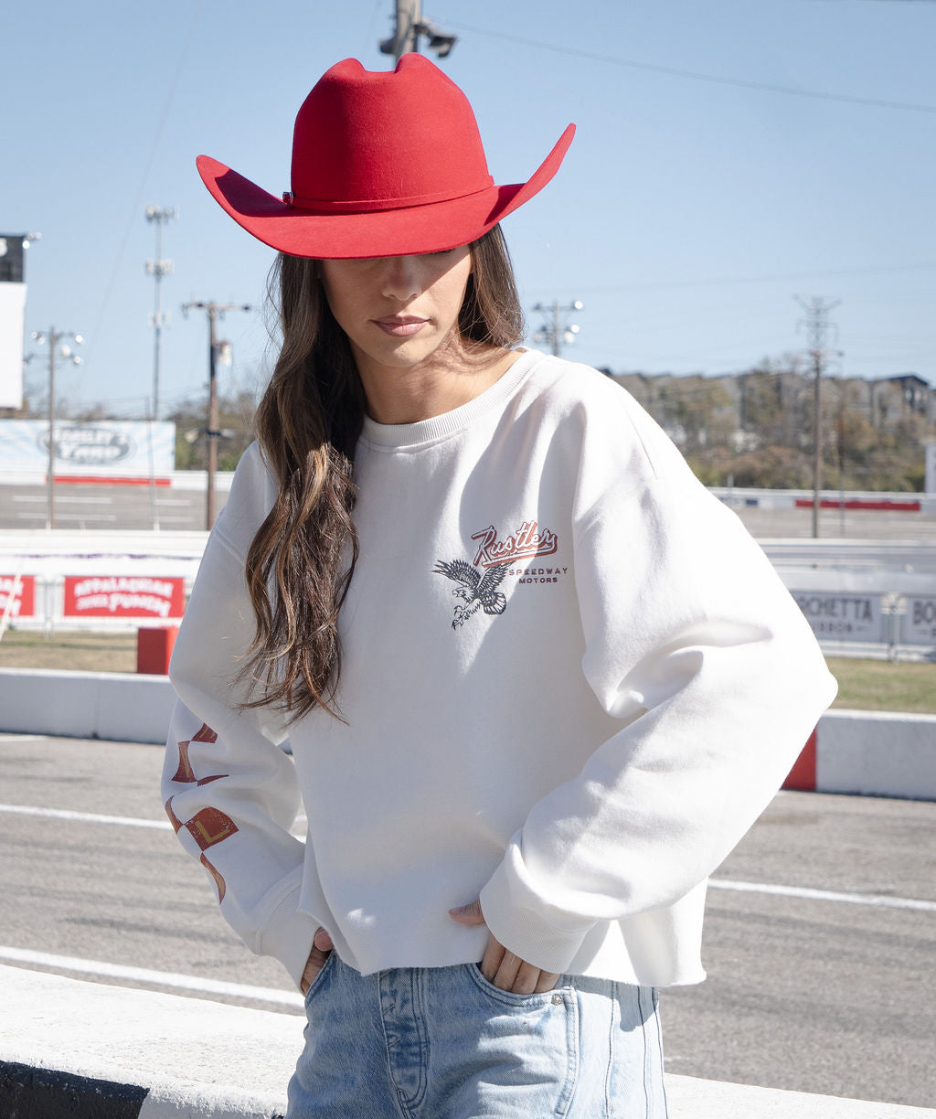 Stay In Your Lane Cropped Crew