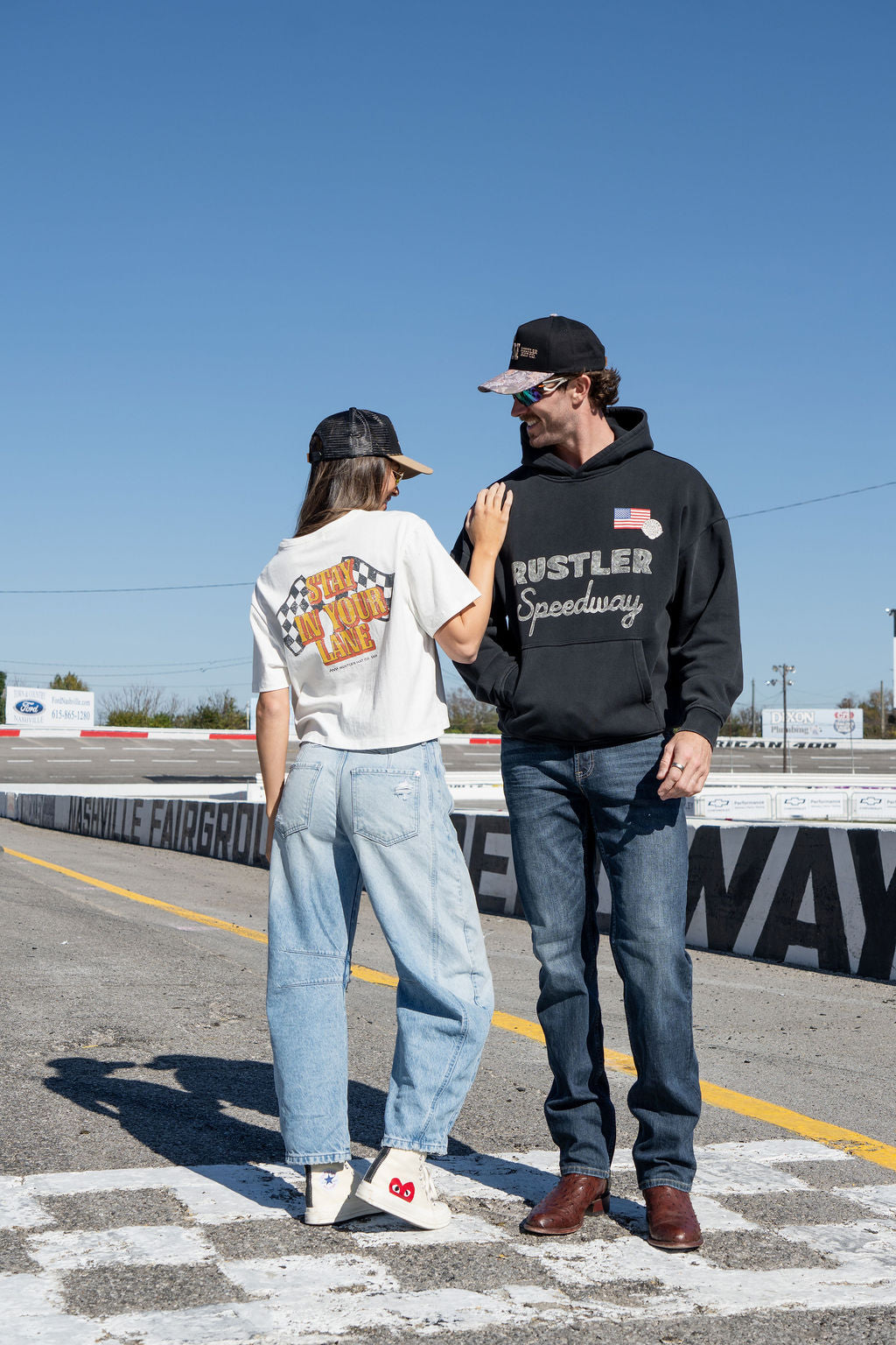 Stay In Your Lane Cropped Tee